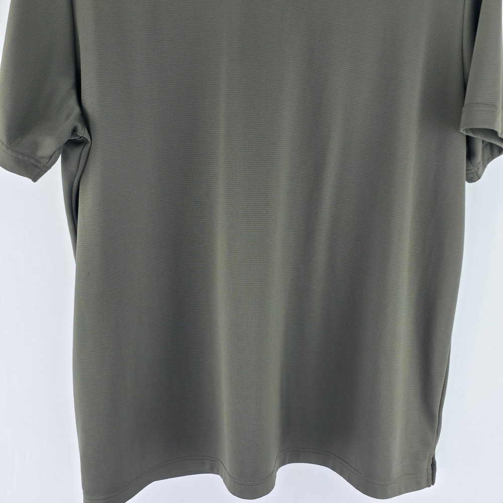 Adidas Polo Shirt Mens 2XL Olive Green Golf Performance Short Sleeve Athletic - Picture 14 of 16